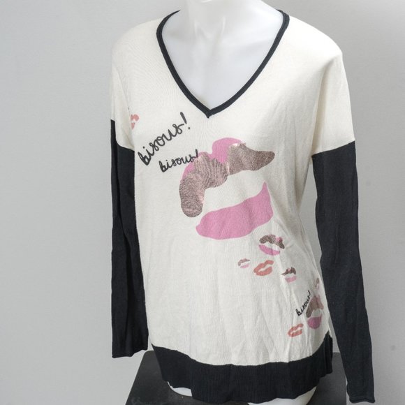 NWOT 💋Catherine Malandrino kiss sweater - Picture 1 of 4